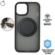 Capa iPhone 14 Pro - Metal Stand Fosca Magsafe Graphite Black